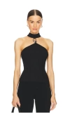 Simkhai Rubie Ribbed-knit Top In Black