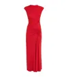 Simkhai Acacia Sleeveless Midi Dress In Cherry In Red