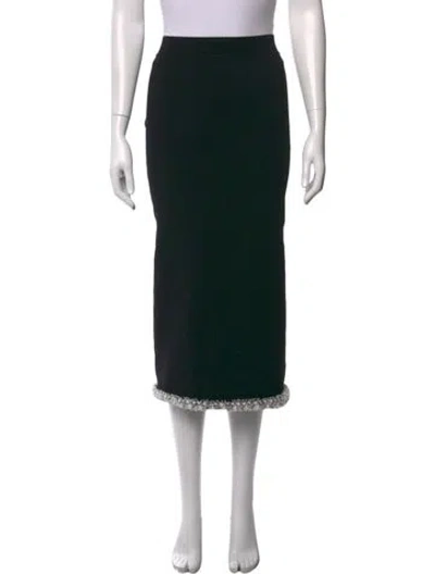 Pre-owned Simkhai Ruffle Embellishment Long Skirt W/ Tags In Black