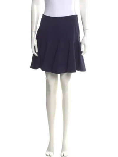 Pre-owned Simkhai Ruffle Embellishment Mini Skirt In Blue