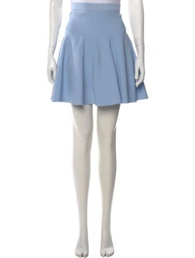 Pre-owned Simkhai Ruffle Embellishment Mini Skirt In Blue