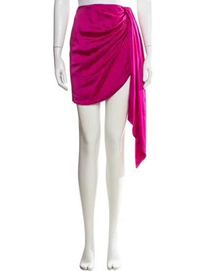 Pre-owned Simkhai Ruffle Embellishment Mini Skirt In Pink