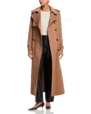 Simkhai Rumi Double Breasted Long Coat In Brown