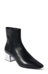 Simkhai Ryder Leather Square Toe Ankle Boots Black 40 In Black
