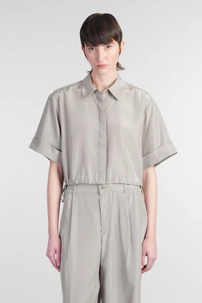 Simkhai Ryett Shirt In Grey Acetate