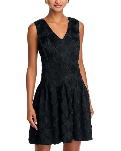 Simkhai Sabine Textured Mini Dress In Black