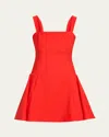 Simkhai Sadie Sleeveless Mini Dress In Fiery Red