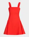 Simkhai Sadie Sleeveless Mini Dress In Fiery Red