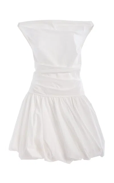 Simkhai Salina Cotton Bubble Mini Dress In White