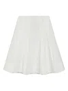 Simkhai Samantha Pleated Midi Skirt In White