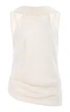 Simkhai Samira Satin Cape Top In Neutral