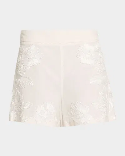 Simkhai Sammie Floral Shorts In White