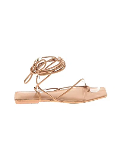 Pre-owned Simkhai Sandals In Tan