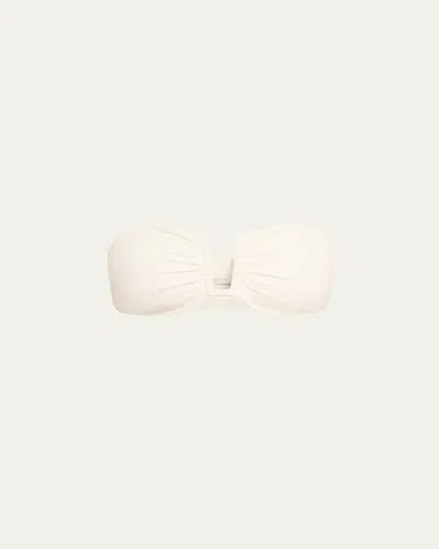 Simkhai Sandra Bandeau Bikini Top In White