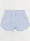 Simkhai Sarah Cotton Shorts In Blue