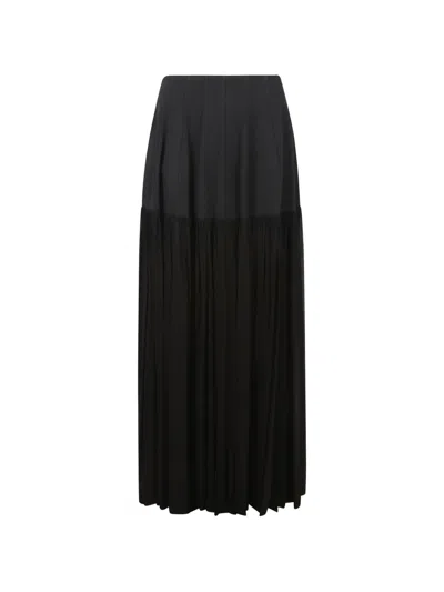Simkhai Saryn Draped Jersey Skirt In Black