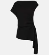 Simkhai Saskia Draped Top In Black In Schwarz