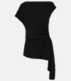 Simkhai Saskia Draped Top In Black In Black