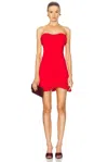 Simkhai Saskia Mini Dress In Fiery Red In Fiery Red