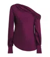 Simkhai Alice One-shoulder Top In Purple