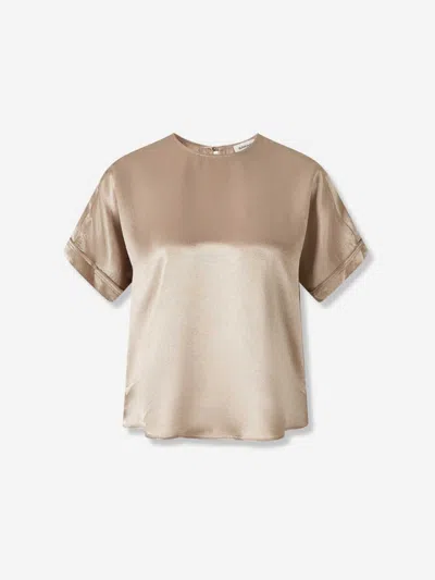 Simkhai Satin Blouse In Neutral