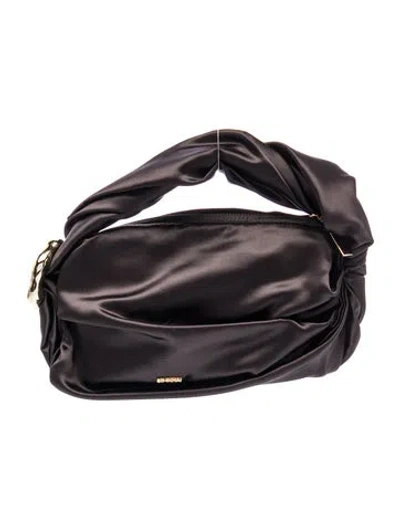 Pre-owned Simkhai Satin Clutch In Black