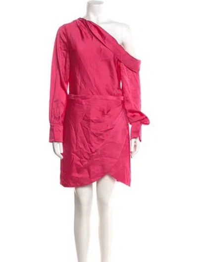 Pre-owned Simkhai Satin Mini Dress In Pink
