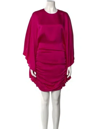 Pre-owned Simkhai Satin Mini Dress In Pink
