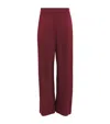 Simkhai Satin Wide-leg Kyra Trousers In Red