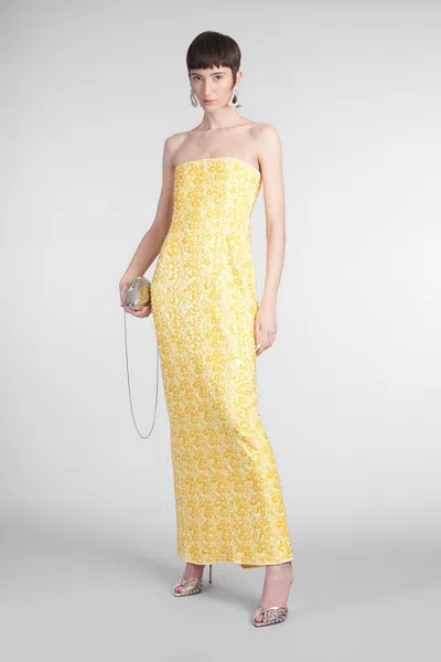 Simkhai Savia Dress Woman In Yellow Rayon