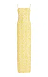 Simkhai Savia Embellished Jersey Gown In Yellow