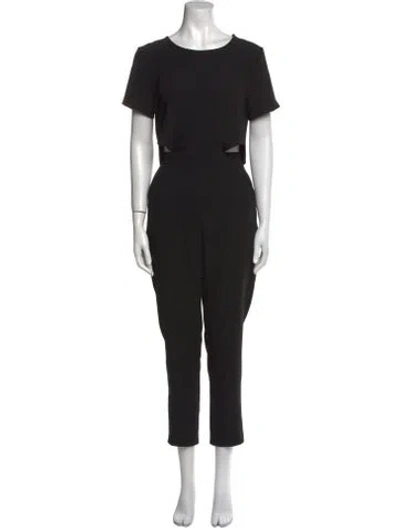 Pre-owned Simkhai Scoop Neck Jumpsuit In Black
