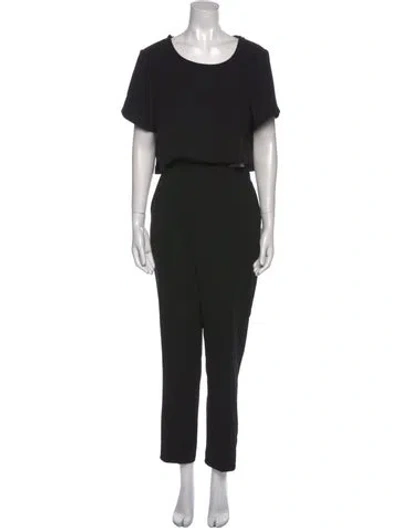 Pre-owned Simkhai Scoop Neck Jumpsuit In Black