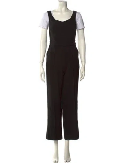 Pre-owned Simkhai Scoop Neck Jumpsuit In Black