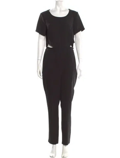 Pre-owned Simkhai Scoop Neck Jumpsuit In Black