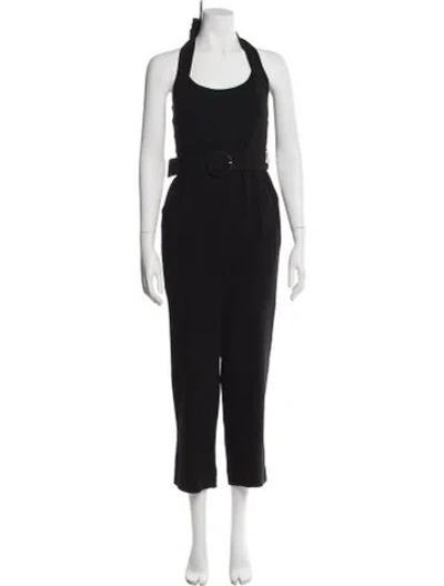 Pre-owned Simkhai Scoop Neck Jumpsuit In Black