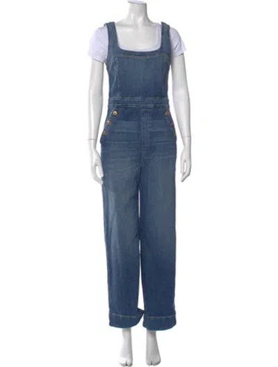 Pre-owned Simkhai Scoop Neck Jumpsuit In Blue