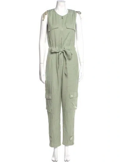 Pre-owned Simkhai Scoop Neck Jumpsuit In Green