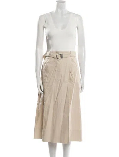 Pre-owned Simkhai Scoop Neck Knee-length Dress In Neutral