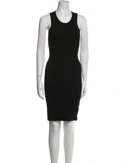 Pre-owned Simkhai Scoop Neck Knee-length Dress W/ Tags In Black