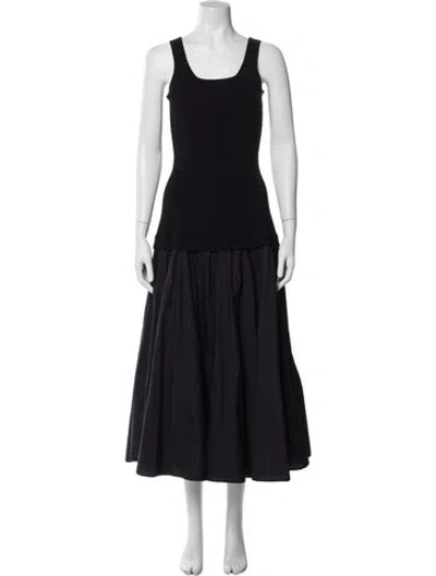 Pre-owned Simkhai Scoop Neck Long Dress In Blue
