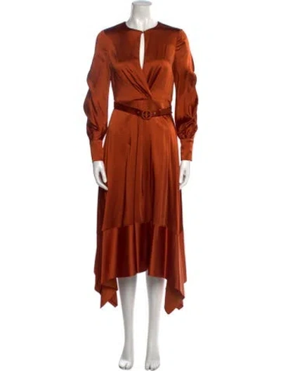 Pre-owned Simkhai Scoop Neck Long Dress In Neutral