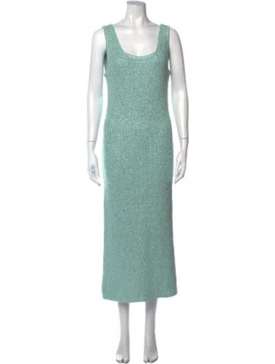 Pre-owned Simkhai Scoop Neck Long Dress W/ Tags In Green