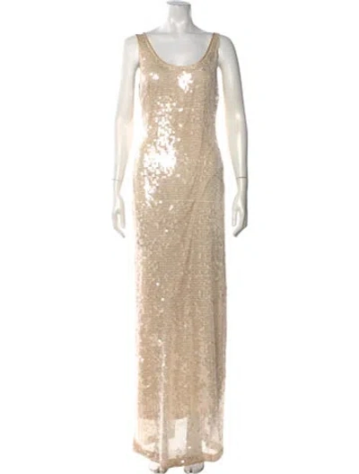 Pre-owned Simkhai Scoop Neck Long Dress W/ Tags In Neutral
