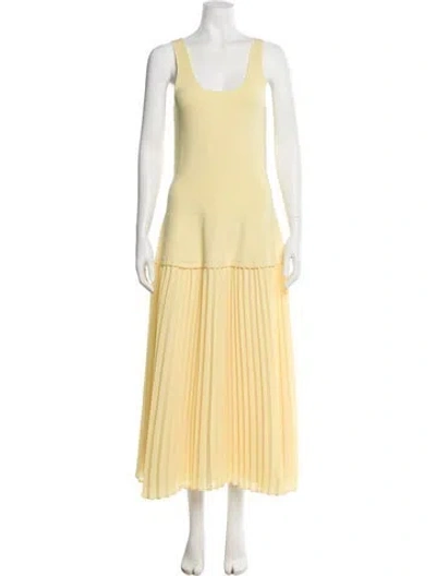Pre-owned Simkhai Scoop Neck Long Dress W/ Tags In Yellow
