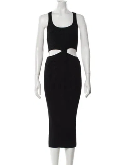 Pre-owned Simkhai Scoop Neck Midi Length Dress In Blue