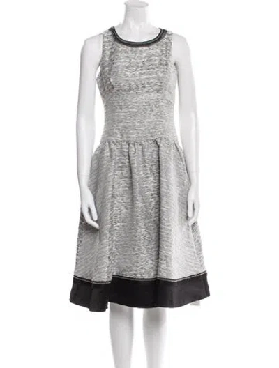 Pre-owned Simkhai Scoop Neck Midi Length Dress In Grey