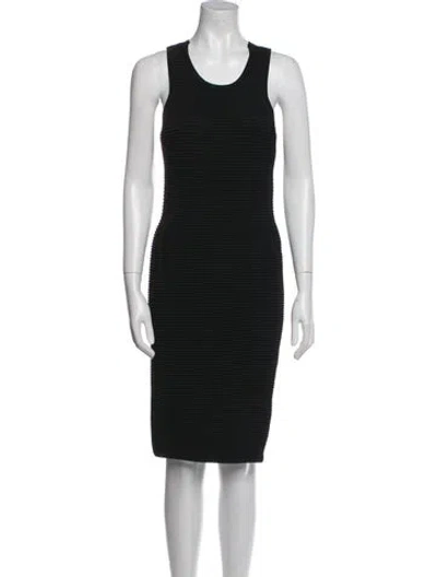 Pre-owned Simkhai Scoop Neck Mini Dress In Black