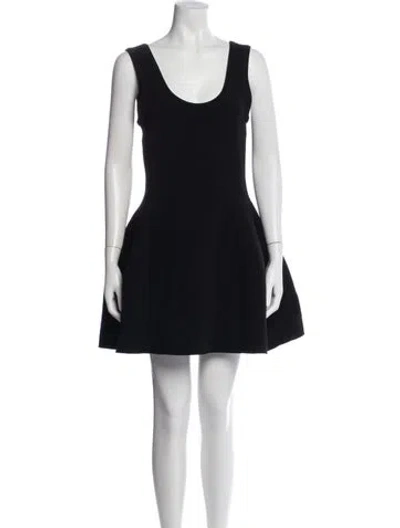 Pre-owned Simkhai Scoop Neck Mini Dress In Black