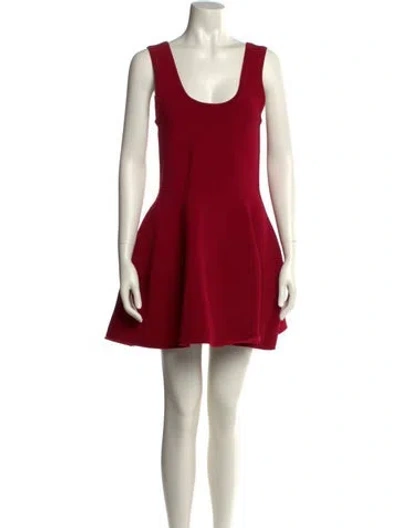 Pre-owned Simkhai Scoop Neck Mini Dress In Red